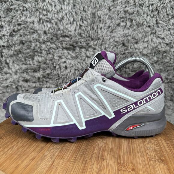 Salomon Shoes Women's 9 SpeedCross 4 Trail Running Sneakers - Picture 2 of 9